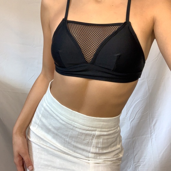 Black Mesh Top - Picture 2 of 2